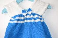 Robe Bleue Et Blanche Avec Petit Nœud Pour Bébé - Robe Pour Bébé Couleur Personnalisable -Éclat Boutique 3738933 robe bleue et blanche avec petit n ud pour bebe robe po 1
