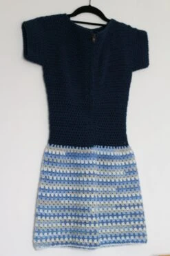 Robe Tunique Degradé De Bleus Au Crochet -Éclat Boutique 3839208 robe tunique degrade de bleus au crochet 5