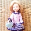 Tenue Robe Et Accessoires Poupée 32-36 Cm Faite Main, Las Amigas, Les Chéries, Minouche, Fashion Friends, Mini Maru