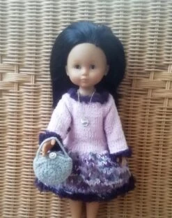 Tenue Robe Et Accessoires Poupée 32-36 Cm Faite Main, Las Amigas, Les Chéries, Minouche, Fashion Friends, Mini Maru -Éclat Boutique 3967587 tenue robe et accessoires poupee 32 36 cm faite main las a 3