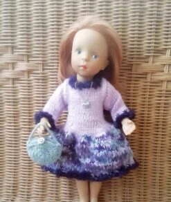 Tenue Robe Et Accessoires Poupée 32-36 Cm Faite Main, Las Amigas, Les Chéries, Minouche, Fashion Friends, Mini Maru -Éclat Boutique 3967587 tenue robe et accessoires poupee 32 36 cm faite main las a 4