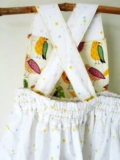 Robe Tablier à Bretelles 4 Ans Coton Oiseaux Et Pois -Éclat Boutique 4016782 robe tablier a bretelles 4 ans coton oiseaux et pois 4