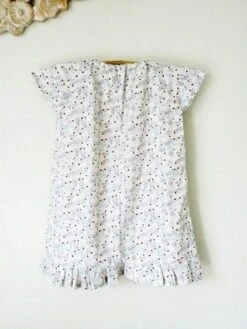 Robe Longue Style Chemise De Nuit Vintage Fille à Volant