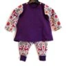 Ensemble Bébé Fille 12 Mois, Robe Tunique Et Sarouel Cerfs Fantastiques, Jersey Coton Et Coton Biologique