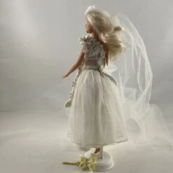 Vêtements Pour Poupée Barbie - "robe De Mariée Romantique" -Éclat Boutique 4063860 vetements pour poupee barbie robe de mariee romantique 4