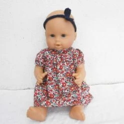 Habits, Vêtements Poupon Corolle 36 Cm - Robe Liberty Et Bandeau