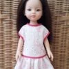 Robe Broderie Anglaise Poupée 32-36 Cm Faite Main