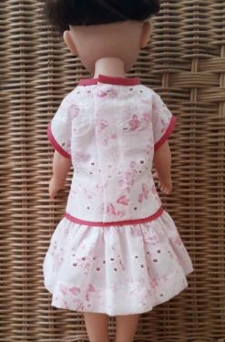 Robe Broderie Anglaise Poupée 32-36 Cm Faite Main -Éclat Boutique 4127671 robe broderie anglaise poupee 32 33 cm faite main 3