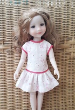 Robe Broderie Anglaise Poupée 32-36 Cm Faite Main -Éclat Boutique 4127671 robe broderie anglaise poupee 32 33 cm faite main 6