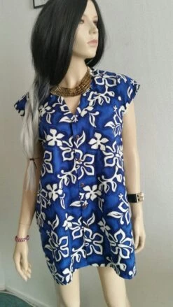 Robe Fleurs Tiaré Sans Manches, Blouse, Tunique, Summer Dress, Long Blouse, Robe Chemise 3 Robe Fleurs Tiaré Sans Manches, Blouse, Tunique, Summer Dress, Long Blouse, Robe Chemise -Éclat Boutique 4195821 robe fleurs tiare sans manches blouse tunique summer dress 1