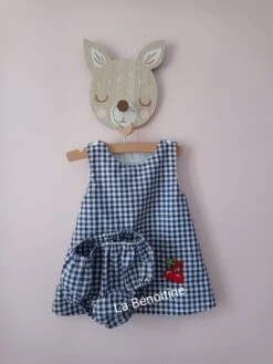 Ensemble Robe Trapèze Doublée Et Culotte Bouffante En 12 Mois, Fait-main.