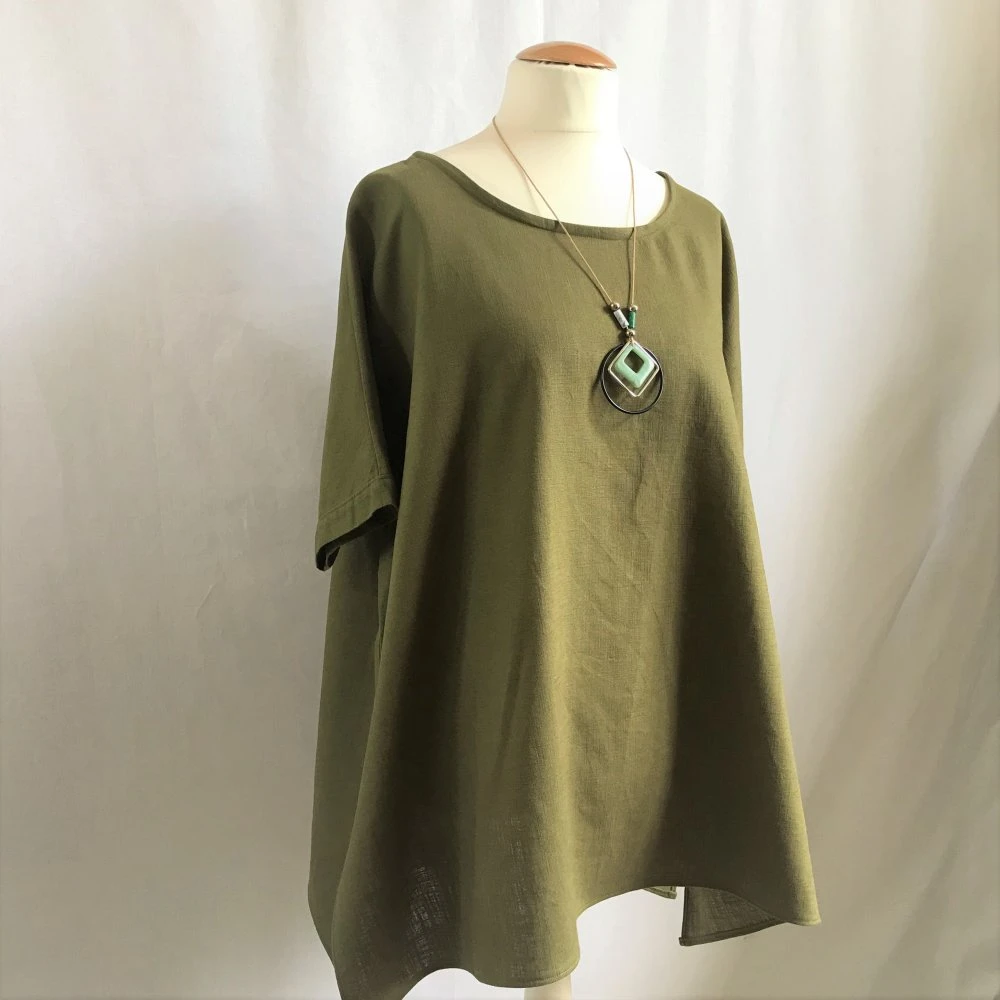 Robe Tunique En Lin Oversize 2 Robe Tunique En Lin Oversize – Image 2