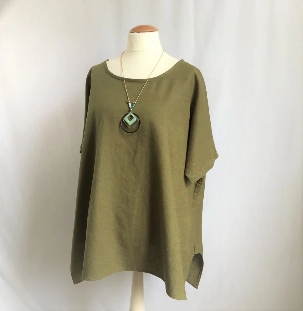 Robe Tunique En Lin Oversize 3 Robe Tunique En Lin Oversize – Image 3