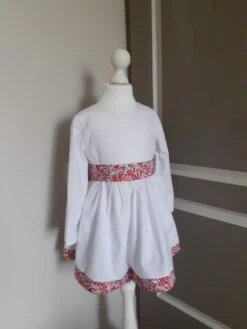 Robe Mariage Enfant D'honneur Manches Longues Coton Unie Et Ceinture Liberty Personnalisable. -Éclat Boutique 4419223 robe mariage enfant d honneur manches longues coton unie et 4