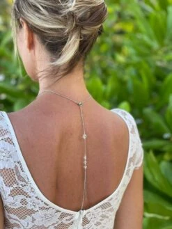 Crystal-muse-bijou De Dos De Mariée Pour Habiller Une Robe Dos Nu- Collier De Dos Nu Avec Perles De Cristal- Charme Bohème Et Chic. -Éclat Boutique 4436896 crystal muse bijou de dos de mariee pour habiller une robe 5