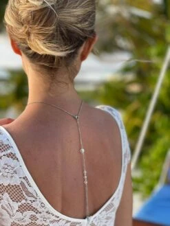 Crystal-muse-bijou De Dos De Mariée Pour Habiller Une Robe Dos Nu- Collier De Dos Nu Avec Perles De Cristal- Charme Bohème Et Chic. -Éclat Boutique 4436896 crystal muse bijou de dos de mariee pour habiller une robe 6