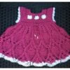 Robe De Bebe Au Crochet Pour Fille 1-3 Mois,robe Nouveau Née.