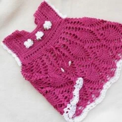 Robe De Bebe Au Crochet Pour Fille 1-3 Mois,robe Nouveau Née. -Éclat Boutique 4514675 robe de bebe au crochet pour fille 1 3 mois robe nouveau ne 3