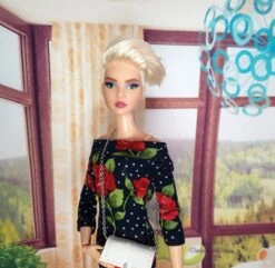 Robe Pour Poupée Barbie,barbie Fashionistas, Barbie Silkstone -Éclat Boutique 4520004 robe pour poupee barbie barbie fashionistas barbie silksto 5