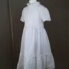 Robe Petite Fille Cérémonie, Demoiselles D'honneur, Communion, Baptemes, Dentelle Broderies Anglaises Blanche.