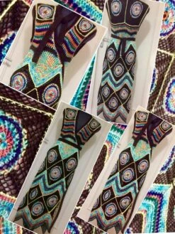Robe Cardigan Maxi,multicolore Fantaisie ,style Boho,hippie Au Crochet,modèle Unique