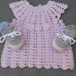 Robe Au Crochet Pour Bebe Fille 0-3 Mois,robe Nouveau Née -Éclat Boutique 4579125 robe au crochet pour bebe fille 0 3 mois robe nouveau nee 4