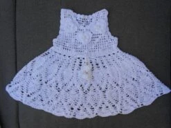 Robe De Baptême Au Crochet Pour Bebe Fille 0-3 Mois,robe Nouveau Née