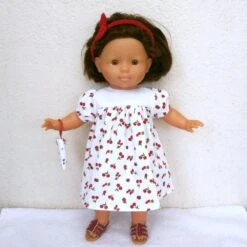 Habits Poupée Corolle 36 Cm : Robe Fruits Rouges Pour Ma Corolle