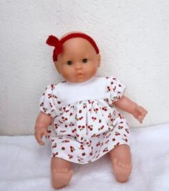 Habits Poupon Corolle 36 Cm Corps Souple - Robe Petits Fruits Rouges
