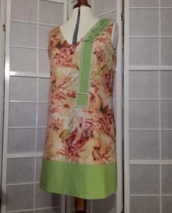 Robe Trapèze Courte Ample Sans Manches En Tissus Coton Et Viscose -Éclat Boutique 468242 robe trapeze courte ample sans manches en tissus coton et viscose 3