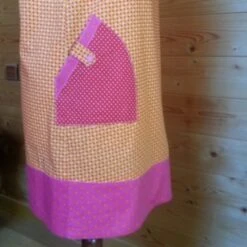 Robe Courte, Ample, Forme Trapèze, à Manches Courtes En Tissus 100% Coton -Éclat Boutique 468251 robe courte ample forme trapeze a manches courtes en tissus 100 coton 3