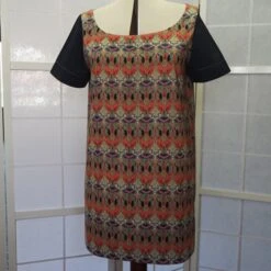 Tunique Ample Longue Ou Robe Courte En Liberty A Manches Courtes,