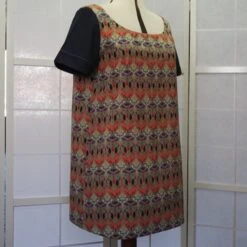 Tunique Ample Longue Ou Robe Courte En Liberty A Manches Courtes, -Éclat Boutique 468410 tunique ample longue ou robe courte en liberty a manches courtes 4