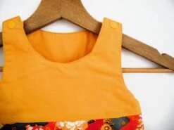 Robe Réversible, Bébé Fille 12-18 Mois, Fleurs Japonisantes Corail Et Chats, Robe Chasuble Trapèze -Éclat Boutique 4703184 robe reversible bebe 12 18 mois cotons fleurs ananas et 8