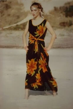 Robe Longue,lisbonne Transformable En Coton, Viscose, Ou Soie