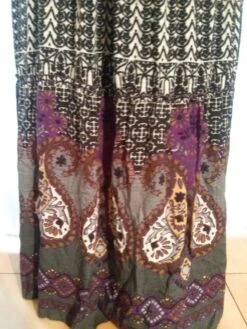 Robe Longue,à Bretelles Large,imprimé Et Dentelle,vêtements Femme,cadeau Femme,robe Fille -Éclat Boutique 780274 robe longue a bretelles large imprime et dentelle 3