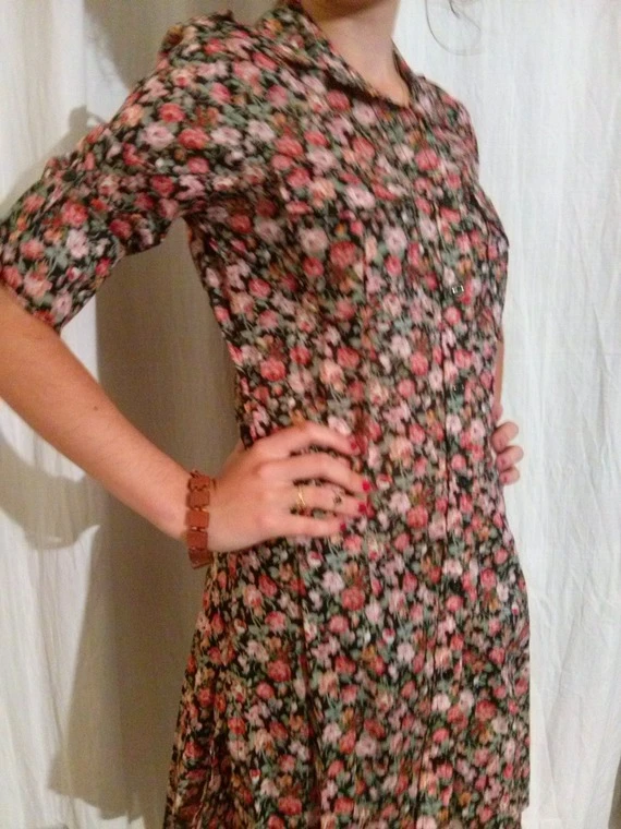 Robe Chemise Manches Longues En Coton Imprimé 5 Robe Chemise Manches Longues En Coton Imprimé – Image 5