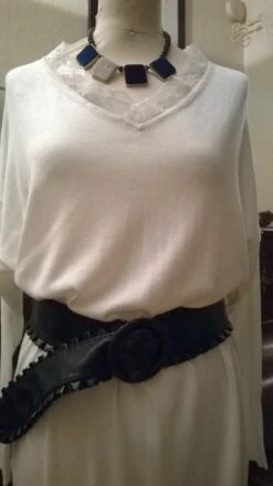 Robe Courte En Maille Fine De Soie, Coton Et Cachemire -Éclat Boutique 781144 robe courte en maille fine de soie coton et cachemire 4