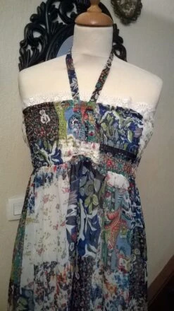 Robe Longue En Mousseline Imprimée