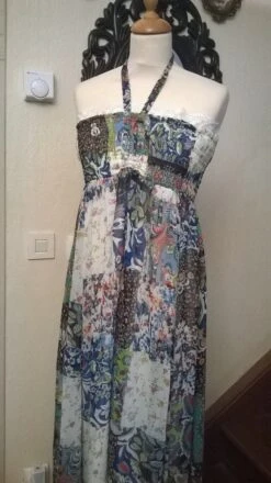 Robe Longue En Mousseline Imprimée -Éclat Boutique 781653 robe longue en mousseline imprimee 4