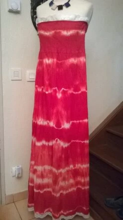 Robe Longue En Coton Tie Et Die -Éclat Boutique 781654 robe longue en coton tie et die 3