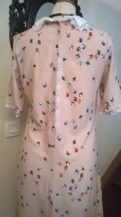 Robe Manches Courtes En Coton Imprimée Rose -Éclat Boutique 781662 robe manches courtes en coton imprimee rose 5