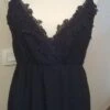 Robe Longue à Brettelles De Couleur Noir