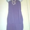 Tunique,robe De Cocktail Courte En Jersey Lilas Taille 38/40 Longueur 70 Cm.