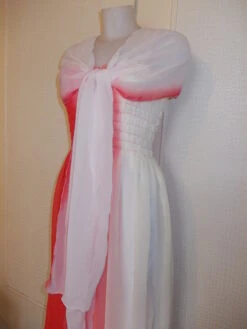 -robe Bustier Smokée Mi Longue En Mousseline Couleurs Dégradés Taille 38/40/42 Longueur 105 Cm. -Éclat Boutique 827516 robe bustier smokee mi longue en mousseline couleurs 5