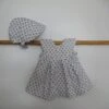 Ensemble Robe Et Béguin En Coton , 3-6 Mois, Cadeau Naissance