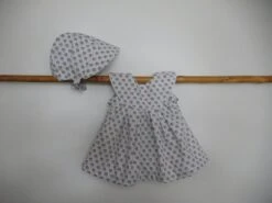 Ensemble Robe Et Béguin En Coton , 3-6 Mois, Cadeau Naissance