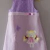 Robe Chasuble Trapèze Petite Fille Ourson Lin Et Coton - 6 Ans