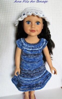 Robe Et Chapeau Pour Poupée Journey Girls, Our Generation, Poupée De 46 Cm.