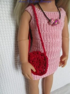 Tenue Pour Poupée Götz 50 Cm, Robe, Sac Et Collier -Éclat Boutique product 5cebe95a82cb7 4